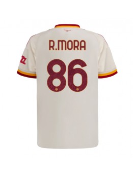 Moški Nogometna dresi replika AS Roma Rodrigo Mora #86 Gostujoči 2026-27 Kratek rokav Moški Nogometna dresi replika AS Roma Rodrigo Mora #86 Gostujoči 2026-27 Kratek rokav